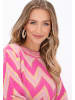 IZIA Sweater in pink multicolor
