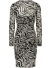 Urban Classics Urban Classics Damen Ladies AOP Double Layer Dress in white/black