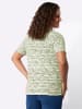WITT WEIDEN Rundhals-Shirt in khaki-lindgrün-bedruckt