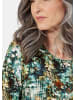 GOLDNER Langarmshirt mit Druck in salbei / gemustert