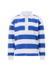 Rich & Royal Striped Polo Sweater in Royal Blue
