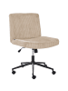 Beliani Bürostuhl GEDDES in Beige/Schwarz - (W) 59 x (H) 85 x (L) 71 cm