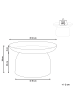 Beliani Couchtisch TORRENS in Schwarz - (W) 60 x (H) 36 x (L) 60 cm