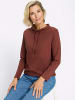 Sieh an! Langarm-Shirt in rotbraun