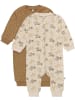 Pippi Babywear Kinder Schlafanzug "Nightsuit Zipper (2-Pack)" in Sonstiges