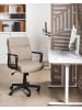 Beliani Bürostuhl BYRON in Beige/Schwarz - (W) 61 x (H) 93 x (L) 69 cm