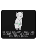 Mr. & Mrs. Panda Mauspad Panda Jiu Jitsu mit Spruch in Schwarz