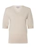 More & More stilvoller, softer Feinstrick- Halbarmpullover in powder cream