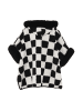 faina Women Poncho in Schwarz Wollweiss