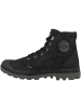 Palladium Schnürboots Pampa Hi Wax in schwarz