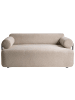 Beliani 2-Sitzer Sofa ELVA in Beige/Schwarz - (W) 170 x (H) 74 x (L) 100 cm