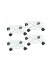 relaxdays Pflanzenroller in Silber - (H)6 x Ø 32 cm