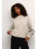 Kaffe Strickpullover KAlisette Baggy fit in Feather Gray Melange