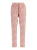 Usha Damen Stoffhose in Rosa Mehrfarbig