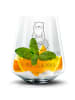 Mr. & Mrs. Panda Glas Roter Panda mit Spruch in Transparent
