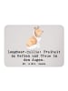 Mr. & Mrs. Panda Magnet Langhaar Collie Treue mit Spruch in Grau Pastell