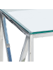 Beliani Konsolentisch AUDET in Silber/Transparent - (W) 120 x (H) 76 x (L) 40 cm