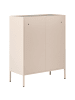 Beliani Büroschränke ENAGO in Beige - (W) 80 x (H) 102 x (L) 40 cm