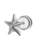 True Rebels Ohrstecker Stern aus Edelstahl in silber