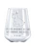 Mr. & Mrs. Panda glas für rotwein Einhorn Nashorn mit Spruch in Transparent