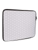 Mr. & Mrs. Panda Laptoptasche Igel händchenhaltend mit Spruch in Grau Pastell