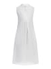 RISA Damen Midikleid Aus Leinen in Weiss