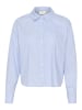 Kaffe Langarm - Hemd KAsofie Baggy fit in White/Blue Stripe