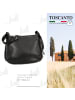 Toscanto Leder Umhängetasche Toscanto Tasche schwarz ca. 35cm