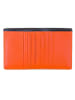 MYWALIT Geldbörse Leder 10 cm in black-orange