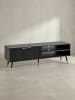 KADIMA DESIGN Lowboard mit Eiche-Dekor 150x51x39 cm TV-Kommode Modern,