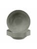 Seltmann Weiden 6er Set Suppenteller Beat Color Glaze in ø 22,5 cm in Perlgrau