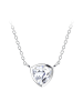 Alexander York Schmuckset 6 mm TRILLION ZIRKONIA in 925 Sterling Silber, 4-tlg.