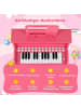 COSTWAY 25-Tasten Keyboard mit Hocker ab 3 Jahren in Rosa
