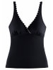 LASCANA Bügel-Tankini-Top in schwarz-weiß