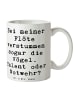 Mr. & Mrs. Panda Kaffeebecher Spruch Besondere Flöte mit Spruch in Weiß