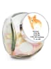 Mr. & Mrs. Panda glas für gewürze Corgi Po mit Spruch in Weiß
