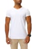 Joe Franks Joe Franks Joe Franks Herren Basic T-Shirts V-Neck HIGH in white