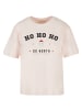 F4NT4STIC Ladies Everyday Tee Ho Ho Ho Santa Claus Weihnachten in pink