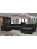 MF Design Joseppe Recamiere Links in Schwarz -  (L) 200 x (B) 360 x (H) 92 cm