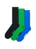 Happy Socks Socken 3-Pack Solid Socks in schwarz