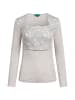 TOOCHE Langarmshirt "Grey Orchid" in grau