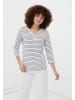 Finn Flare Langarmshirt Streifen in white