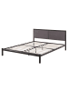 Beliani Doppelbett CLAMART in Schwarz/Grau - (W) 167 x (H) 85 x (L) 210 cm