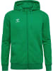 Hummel Zip Hoodie mit Logo-Stickerei und Reißverschluss in Grün-3