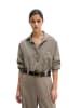 Marc O'Polo Streifenbluse relaxed in Medium Brown