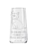 Mr. & Mrs. Panda Champagnerglas Hund Glück mit Spruch in Transparent