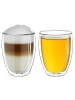 Creano 2er Set Thermoglas dg-h "Doppelwandglas" - 400ml Glas