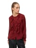 Zero  Chiffonbluse mit Volants in Cabernet