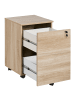 Beliani Büroschränke JOHNSON in Braun/Schwarz - (W) 40 x (H) 62 x (L) 40 cm