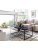 FineBuy Couchtisch in Schwarz / Metall / 100x60x45